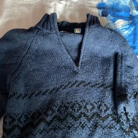 Quarter-Zip Wool-Blend Sweater - Picture 2 of 3